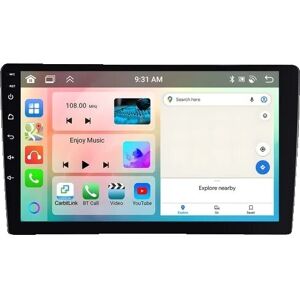 SupplySwap Bil Stereo Radio, Android Auto, Bluetooth FM Modtager, 9 tommer 4G 64G AHD