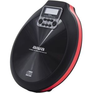 CD/MP3-afspiller Aiwa PCD810RD Bærbar Sort Rød