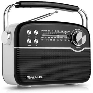 Radio Real-El X-545 Sort Sølvfarvet