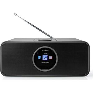 Nedis Internet radio med FM/Bluetooth, Sort