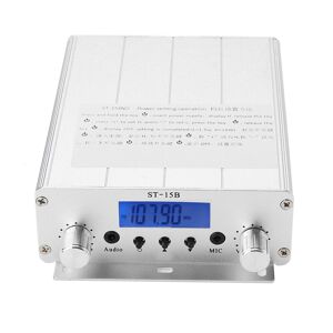 High Discount ST-15B 1,5W/15W FM-sender stereo PLL FM-radiostation med 87MHz-108MHz – bnc-stik