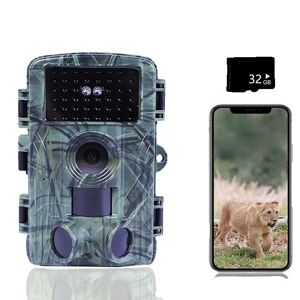 SupplySwap Udendørs Jagt Trail Kamera, 60MP Opløsning, WIFI Forbindelse, PR1600