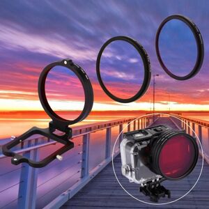 My Store 58mm Yellow + Red + Purple Diving Lens Filter for GoPro HERO7 Black/6 /5