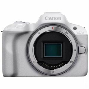 Canon EOS R50, White + RF-S 18-45mm F4.5-6.3 IS STM Kit MILC 24,2 MP CMOS 6000 x 4000 pixel Hvid
