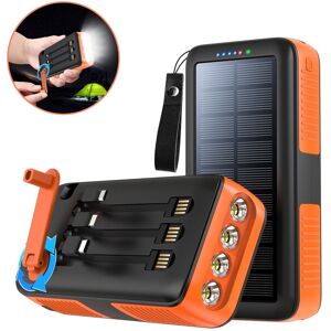 BayOne Håndtøjsopladere Solar Charger Powerbank med lommelygte 20000mAh