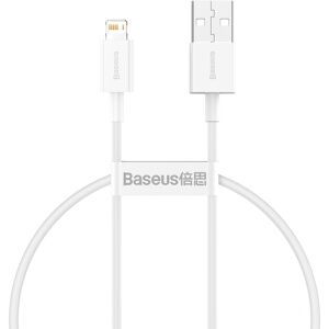 BASEUS Superior kabel USB kabel Iphone Lightning 2.4A 25cm Hvid