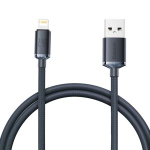 BASEUS Kabel til hurtig opladning og dataoverførsel USB Iphone Lightning 2,4A 1,2m sort