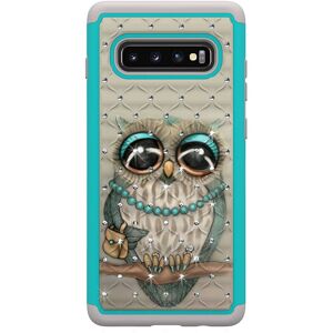 MTK Samsung Galaxy S10+ Pattern PC TPU Phone Shell - Owl