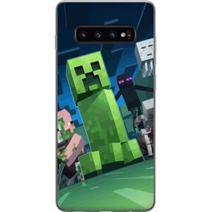 Generic Samsung Galaxy S10 Cover / Mobilcover - MineCraft