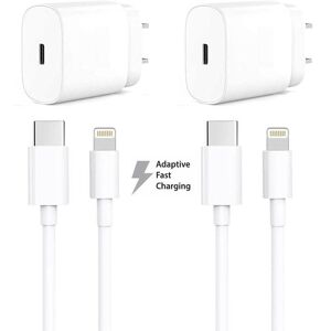 I Charger iPhone charger for Apple 12 Pro Max USB-C power adapter 20W PD With 1m cable