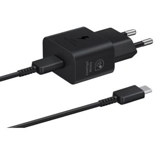 Samsung EP-T2510N GaN Väggladdare USB-C 25W + kabel, Svart