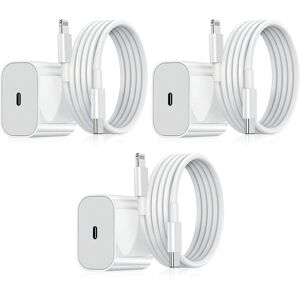 Generic Oplader til iPhone - Hurtiglader - Adapter + Kabel 20W USB-C