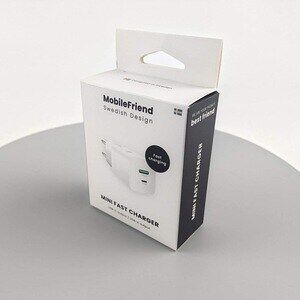 Mobilefriend Mini Fast Charger PD 30W USB-C + USB-A