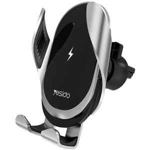 Yesido C78 Car Automatic Clamping 15W Qi Wireless Charger Phone Holder(Black)