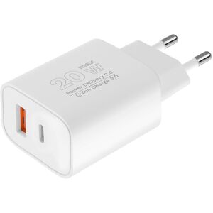 KrügerMatz Kruger & Matz GaN dobbelt USB-oplader med Power Delivery og Quick Charge funktion