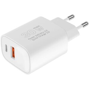 KrügerMatz Kruger & Matz GaN dobbelt USB-oplader med Power Delivery og Quick Charge funktion