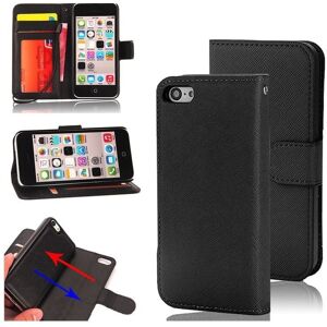 CaseOnline Magnetisk Wallet Apple iPhone 4 / 4S : farve - sort