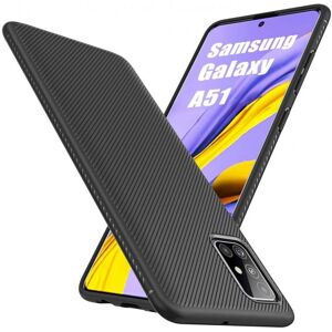 ExpressVaruhuset Samsung Galaxy A71 Stilfuldt stødsikkert cover FullCarbon V3