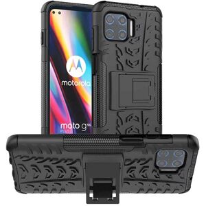 CaseOnline Stødbestandigt cover med stativ Motorola Moto G 5G Plus : farve - sort