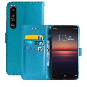 CaseOnline Wallet Cover 3-kort Sony Xperia 1 III : farve - Lyseblå