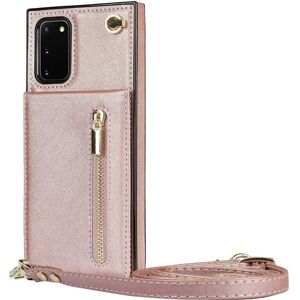 CaseOnline Zipper halskæde etui Samsung Galaxy S20 - Rose