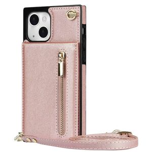 CaseOnline Zipper halskæde etui Apple iPhone 13 - Rose