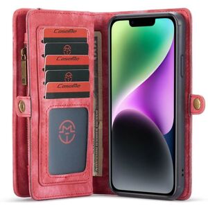 Multi Wallet CaseMe 11-kort Apple iPhone 14 Plus - Rød