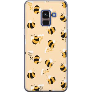 Generic Samsung Galaxy A8 (2018) Gennemsigtig cover Bi Bumle Mønster