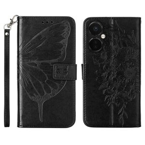 SKALO OnePlus Nord CE 3 Lite 5G Mandala Butterfly Flip Cover - Sort