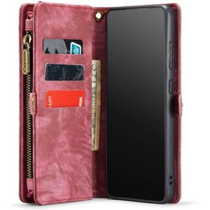 Multi Wallet CaseMe 11-kort Samsung Galaxy S21 FE - Rød