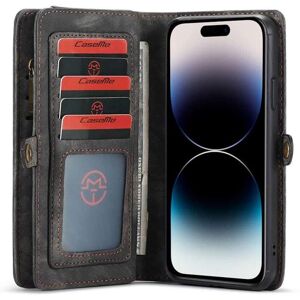 Multi Wallet CaseMe 11-kort Apple iPhone 15 Pro - Sort/grå