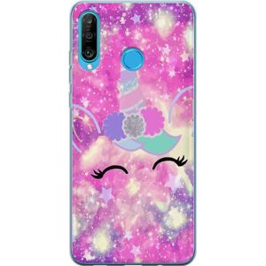 Generic Huawei P30 lite Gennemsigtig cover Glad Enhjørning