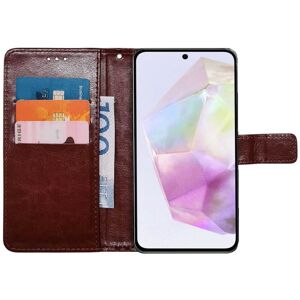 CaseOnline Wallet cover 3-kort Samsung Galaxy A55 - Brun