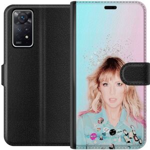 Generic Xiaomi Redmi Note 11 Pro 5G Tegnebogsetui Taylor Swift Poesi