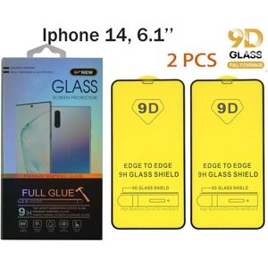 GPARMART 2-PAK- Skærmbeskytter iPhone 14  (6,1 tommer),9D Hærdet glas