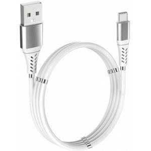 GadgetMonster Magnetic USB-C Charge Cable, slipp kabeltrassel, 2,4A, 1 m