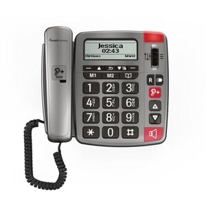 Amplicomms Powertel 196 senior fastnettelefon   store nøgler   høreapparatkompatibelt