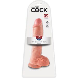 King Cock Dildo 10´´ Cock With Balls