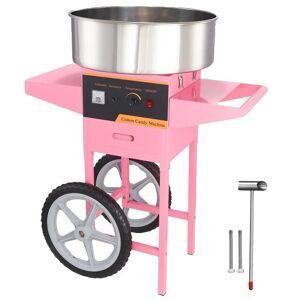 SupplySwap Sukkermaskine, Rustfrit Stålskål, Erhvervskvalitet, Pink med vogn