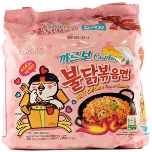 Samyang Instant nudler 650g / 130gx5bag Carbo Sam Yang koreansk