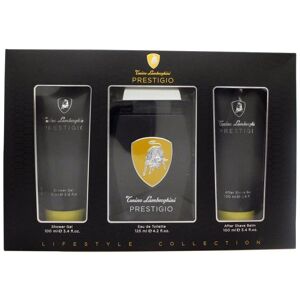 Lamborghini Prestigio Gavesæt 125ml EDT Spray + 100ml Shower Gel + 100ml Aftershave Balm