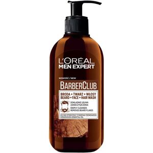 L'OREAL PARIS Men Expert Barber Club 3i1 rensegel til vask af skæg, ansigt og hår 200ml