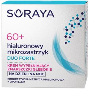 SORAYA Hyaluronic Microinjection Duo Forte 60+ creme, der udfylder dybe rynker til dag og nat 50ml