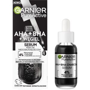 Garnier Pure Active serum mod ufuldkommenheder AHA + BHA + Charcoal 30ml