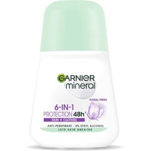 Garnier Mineral 6-in-1 Protection Floral Fresh antiperspirant roll-on 50ml