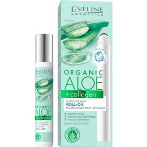 Eveline Cosmetics Økologisk Aloe + Collagen fugtgivende roll-on modellering øjenkontur 15ml