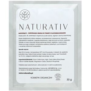 Naturativ Ansigtsmaske med ris bio-pulver beroligende og fugtgivende ansigtsmaske med ris bio-pulver 30g