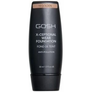 GOSH X-Ceptional Wear Foundation Long Lasting Makeup 16 Golden 30ml