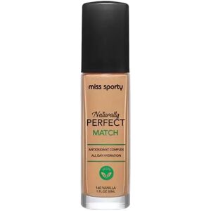 Miss Sporty Naturally Perfect Match vegansk fugtgivende foundation 160 Vanilje 30ml