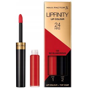 Max Factor Lipfinity Lip Color to-faset flydende læbestift med langvarig effekt 125 So Glamorous